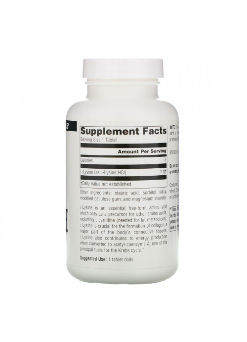 Source Naturals, L-Lysine, 1,000 mg, 100 Tablets