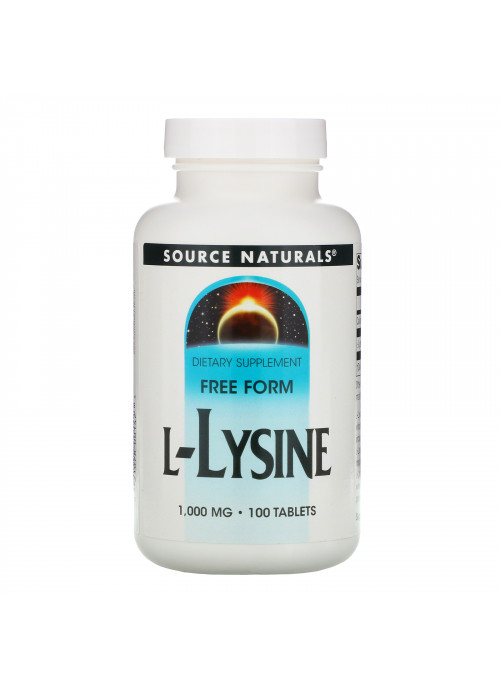 Source Naturals, L-Lysine, 1,000 mg, 100 Tablets