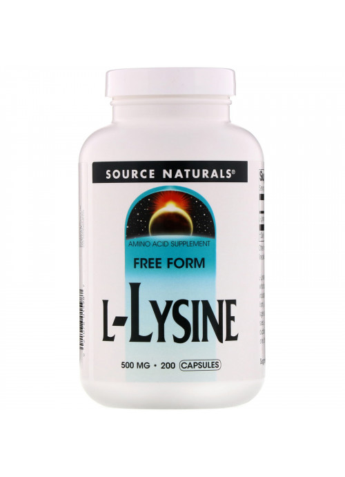 Source Naturals, L-Lysine, 500 mg, 200 Capsules
