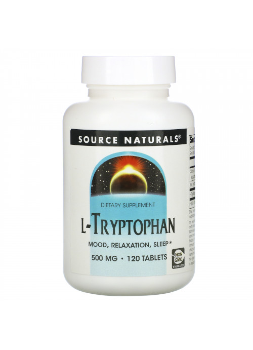 Source Naturals, L-Tryptophan, 500 mg, 120 Tablets