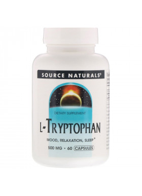 Source Naturals, L-Tryptophan, 500 mg, 60 Capsules