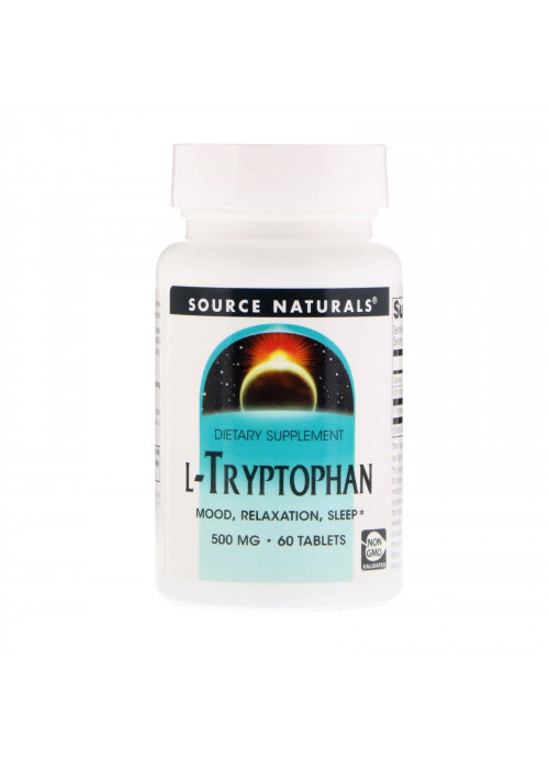 Source Naturals, L-Tryptophan, 500 mg, 60 Tablets