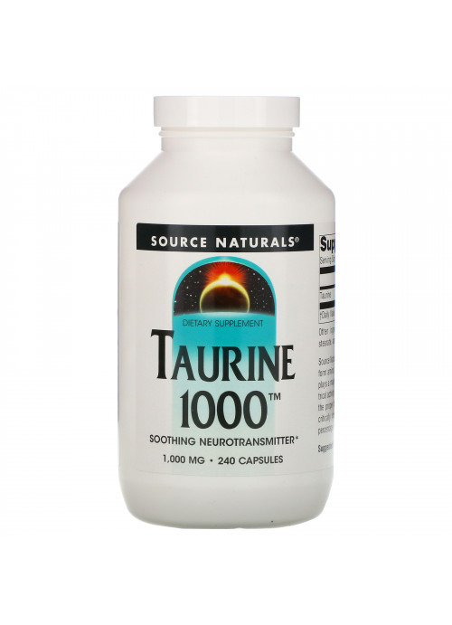 Source Naturals, Taurine, 1,000 mg, 240 Capsules