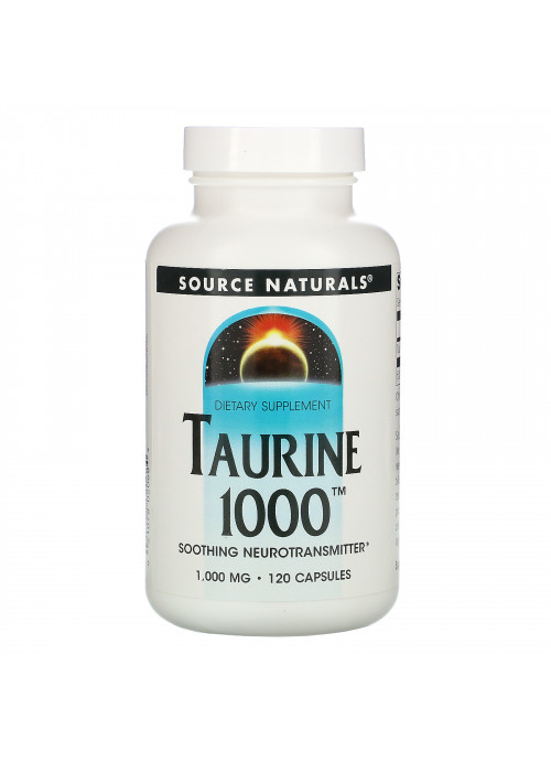 Source Naturals, Taurine 1000, 1,000 mg, 120 Capsules