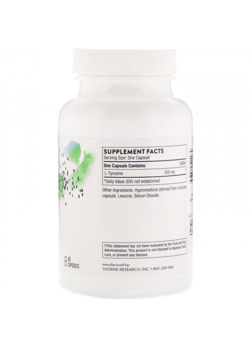 Thorne Research, L-Tyrosine, 90 Capsules