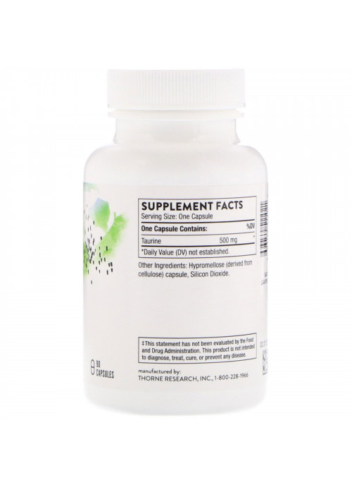 Thorne Research, Taurine, 90 Capsules