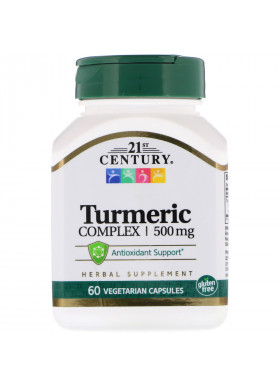 21st Century, Turmeric Complex, 500 mg, 60 Vegetarian Capsules