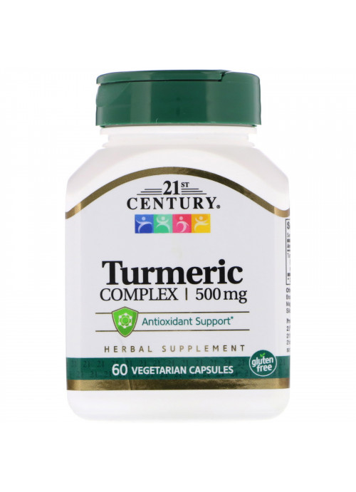 21st Century, Turmeric Complex, 500 mg, 60 Vegetarian Capsules