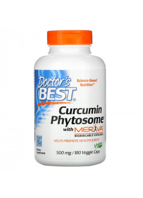 Doctor's Best, Curcumin Phytosome with Meriva, 500 mg, 180 Veggie Caps