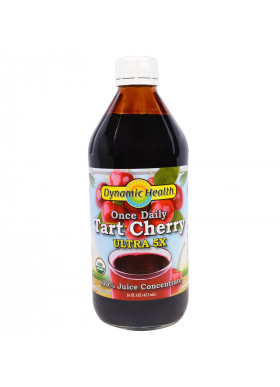 Dynamic Health  Laboratories, Once Daily Tart Cherry, Ultra 5X, 100% Juice Concentrate, 16 fl oz (473 ml)