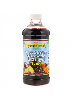 Dynamic Health  Laboratories, Tart Cherry Turmeric & Ginger Tonic, 16 fl oz (473 ml)