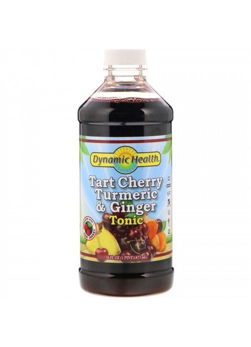 Dynamic Health  Laboratories, Tart Cherry Turmeric & Ginger Tonic, 16 fl oz (473 ml)