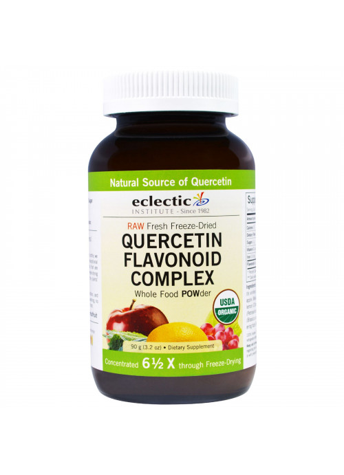 Eclectic Institute, Raw Fresh Freeze-Dried, Quercetin Flavonoid Complex, Whole Food POWder, 3.2 oz (90 g)