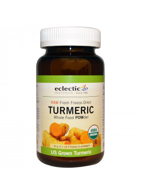 Eclectic Institute, Raw Fresh Freeze-Dried, Turmeric, Whole Food POWder, 2.1 oz (60 g)