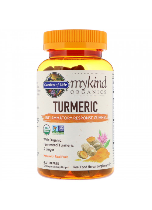 Garden of Life, MyKind Organics, Turmeric, Inflammatory Response Gummy, 120 Vegan Gummy Drops