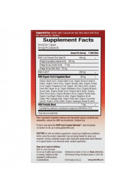 Garden of Life, RAW CoQ10, 200 mg, 60 Vegan Capsules