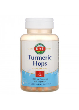 KAL, Turmeric Hops, 60 Vegetarian Capsules