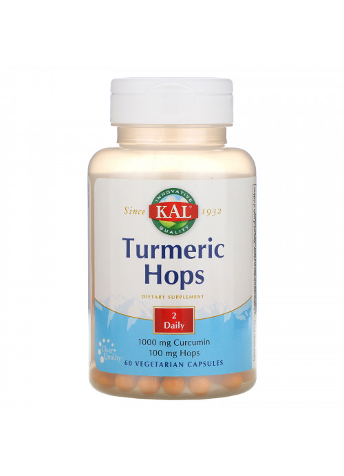 KAL, Turmeric Hops, 60 Vegetarian Capsules