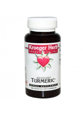 Kroeger Herb Co, Turmeric, 100 Vegetarian Capsules