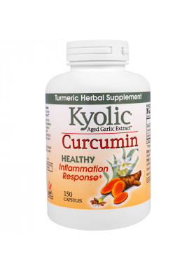 Kyolic, Aged Garlic Extract, Inflammation Response, Curcumin, 150 Capsules