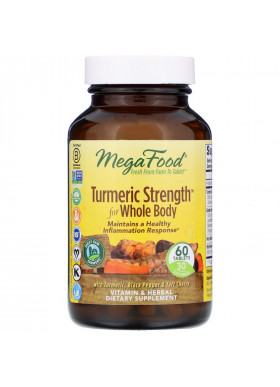 MegaFood, Turmeric Strength for Whole Body, 60 Tablets