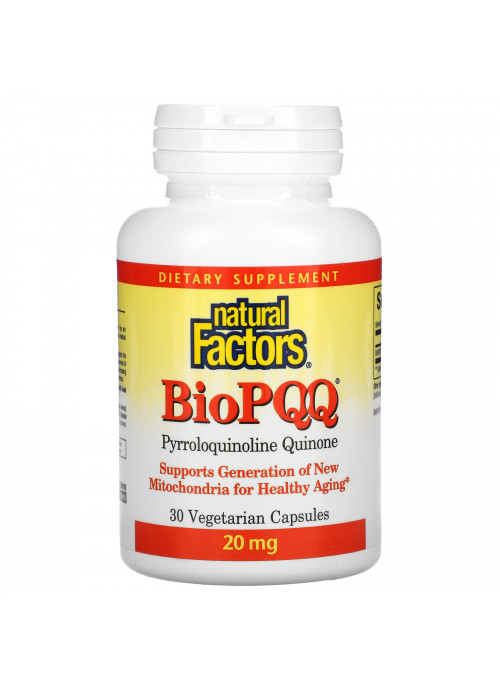 Natural Factors, BioPQQ, 20 mg, 30 Vegetarian Capsules
