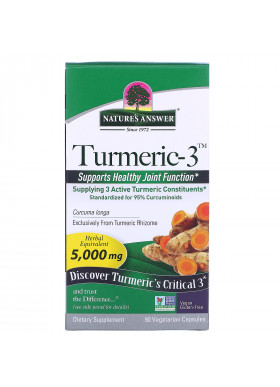 Nature's Answer, Turmeric-3, 5,000 mg, 90 Vegetarian Capsules