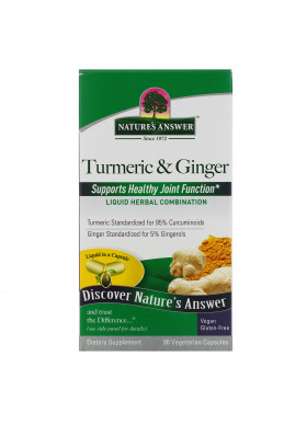 Nature's Answer, Turmeric & Ginger, 90 Vegetarian Capsules