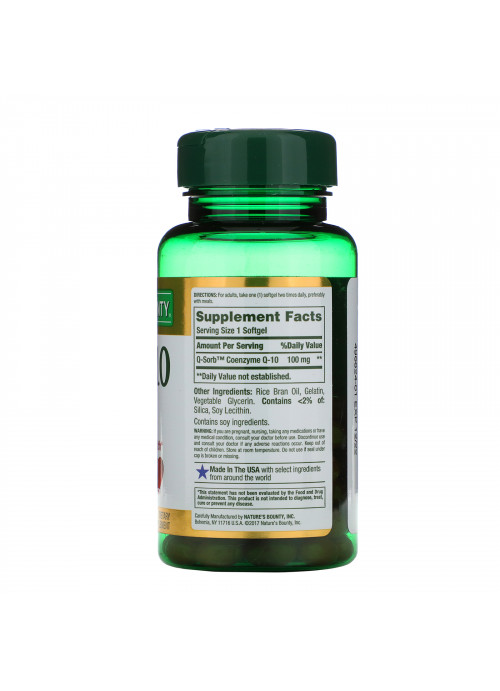 Nature's Bounty, Co Q-10, 100 mg, 75 Rapid Release Softgels