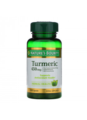 Nature's Bounty, Turmeric, 450 mg, 60 Capsules