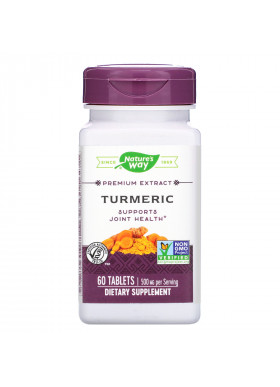 Nature's Way, Premium Extract, Turmeric, 500 mg , 60 Tablets