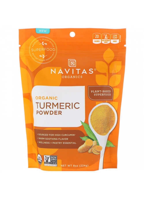 Navitas Organics, Organic Turmeric Powder, 8 oz (224 g)