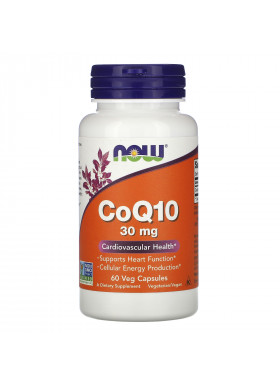 Now Foods, CoQ10, 30 mg, 60 Veg Capsules