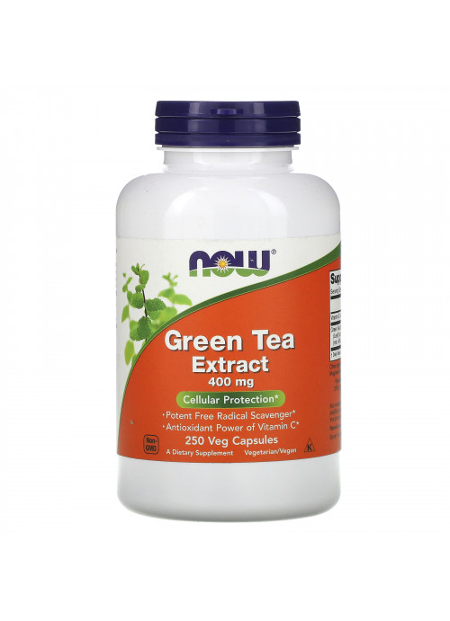 Now Foods, Green Tea Extract, 400 mg, 250 Veg Capsules