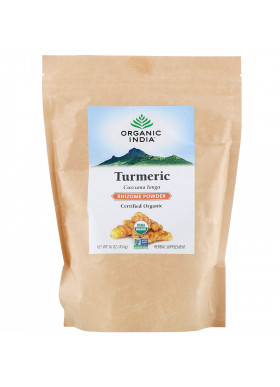 Organic India, Turmeric Rhizome Powder, 16 oz (454 g)