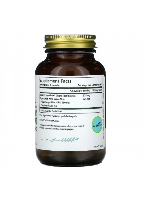 Pure Synergy, Super Pure Grape Seed, 60 Capsules