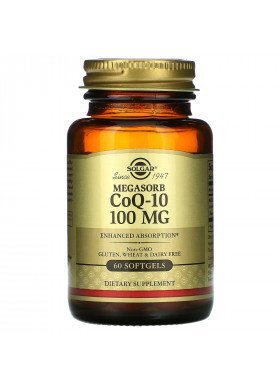 Solgar, Megasorb CoQ-10, 100 mg, 60 Softgels