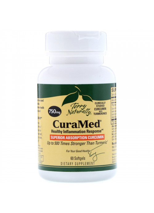 Terry Naturally, CuraMed, 750 mg, 60 Softgels