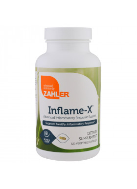 Zahler, Inflame-X, Advanced Inflammatory Response Support, 120 Vegetable Capsules