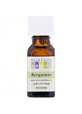 Aura Cacia, 100% Pure Essential Oil, Bergamot, .5 fl oz (15 ml)