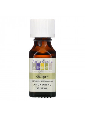 Aura Cacia, 100% Pure Essential Oil, Ginger, .5 fl oz (15 ml)