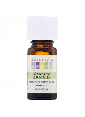 Aura Cacia, 100% Pure Essential Oil, Jasmine Absolute, .125 fl oz (3.7 ml)