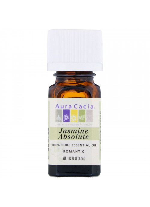 Aura Cacia, 100% Pure Essential Oil, Jasmine Absolute, .125 fl oz (3.7 ml)