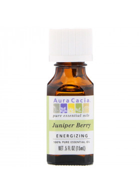 Aura Cacia, 100% Pure Essential Oil, Juniper Berry, .5 fl oz (15 ml)