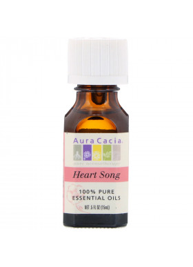 Aura Cacia, 100% Pure Essential Oils, Heart Song, .5 fl oz (15 ml)