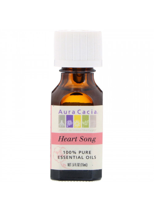 Aura Cacia, 100% Pure Essential Oils, Heart Song, .5 fl oz (15 ml)