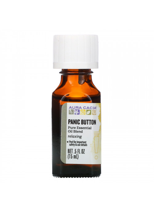 Aura Cacia, Pure Essential Oil Blend, Panic Button, .5 fl oz (15 ml)