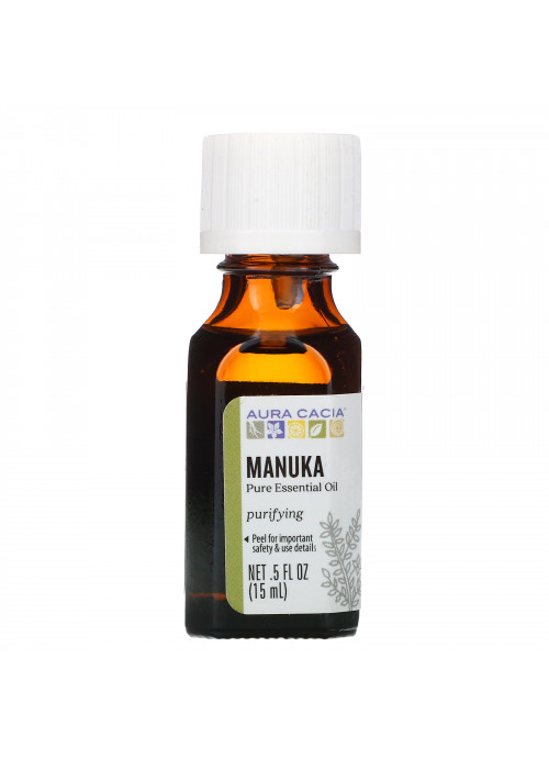 Aura Cacia, Pure Essential Oil, Manuka, .5 fl oz (15 ml)