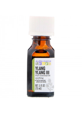 Aura Cacia, Pure Essential Oil, Ylang Ylang III, .5 fl oz (15 ml)