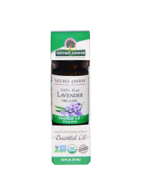 Nature's Answer, Organic Essential Oil, 100% Pure Lavender, 0.5 fl oz (15 ml)